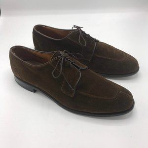 Allen Edmonds Hancock Split Toe Brown Suede Oxford